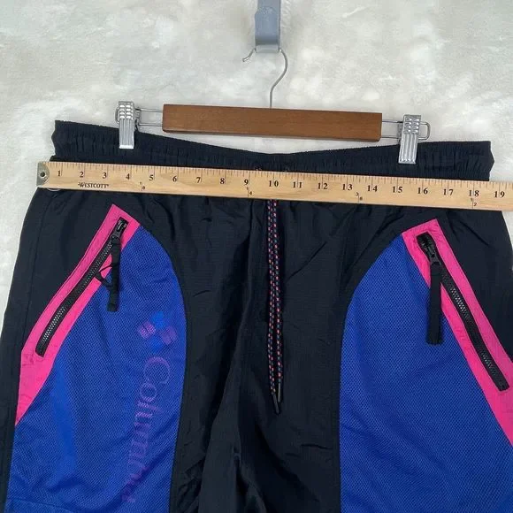 Vintage Columbia Sportswear Company Swimming Shorts Mens XL Black Pink Blue * - Picture 5 of 11
